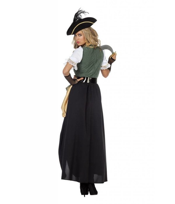 Piraten jurk lang Charlotte