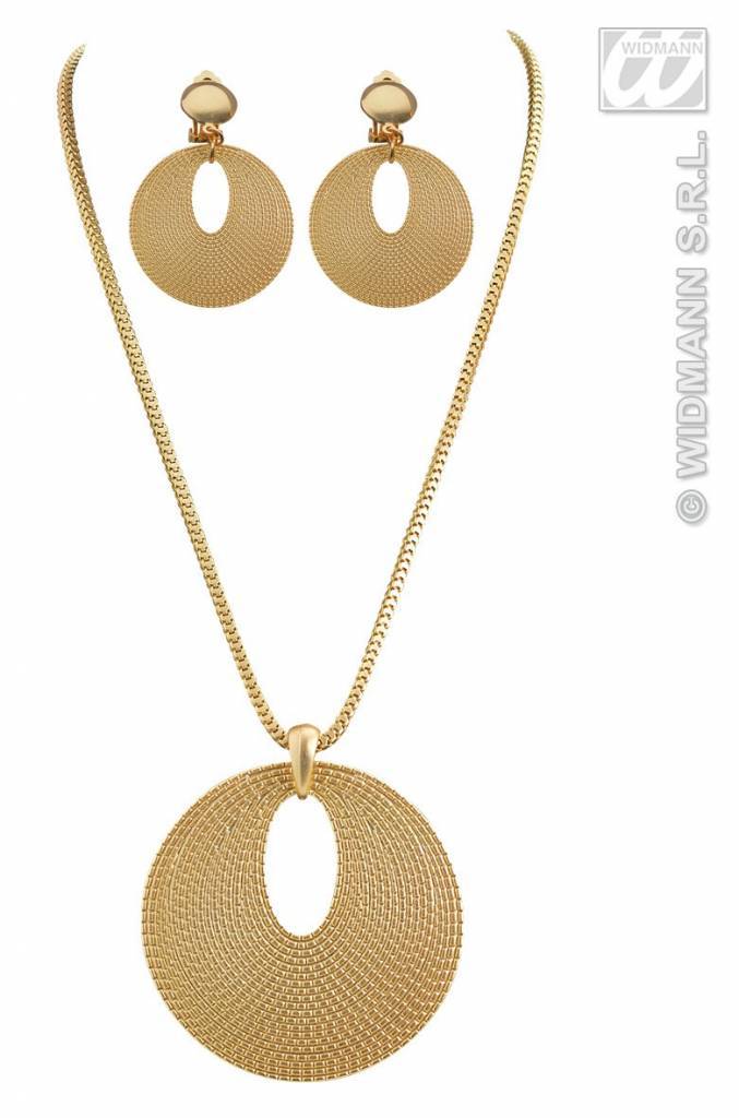 Set Romeinse ketting + oorbellen