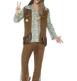 Jaren 60 hippie kostuum man