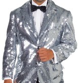 Colbert pailletten zilver gevoerd elite