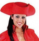 3-spits Markiezin rood