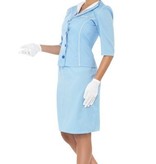 Air Hostess kostuum blauw