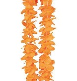 Hawaii krans neon oranje