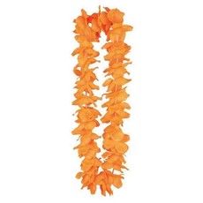 Hawaii krans neon oranje