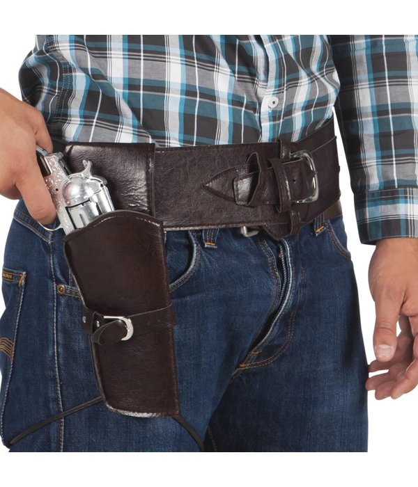 Set Cowboy holster en riem 110 cm