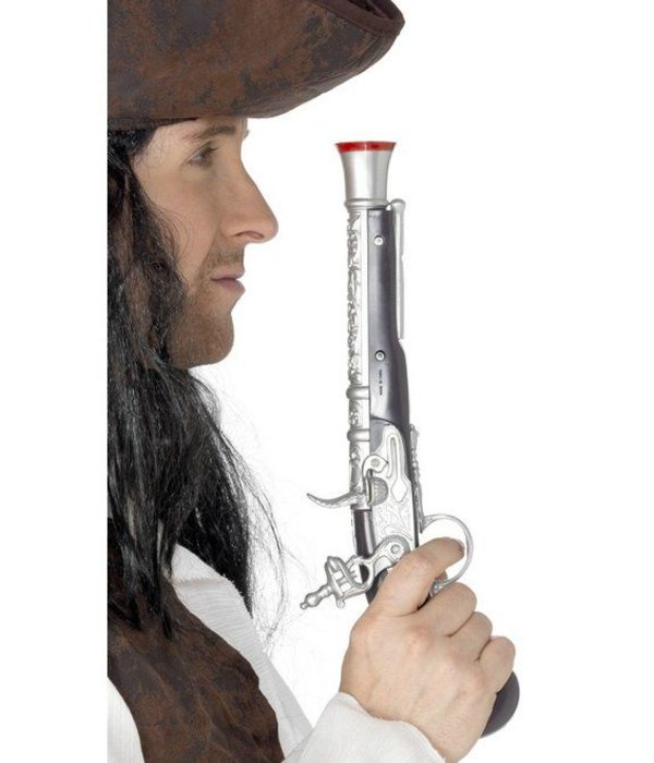 Piraten pistool zilver