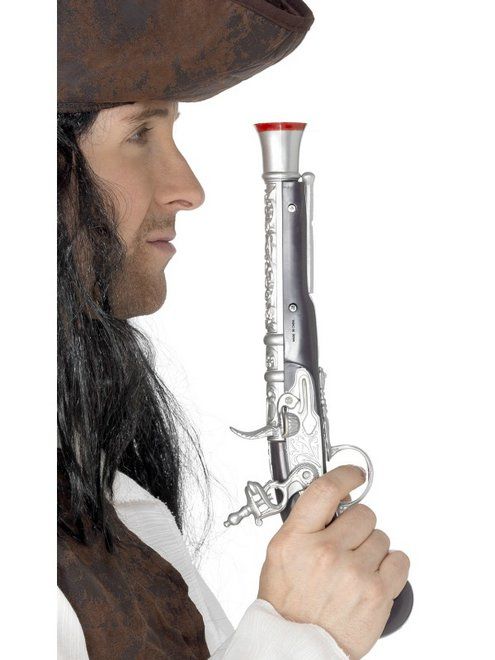 Piraten pistool zilver
