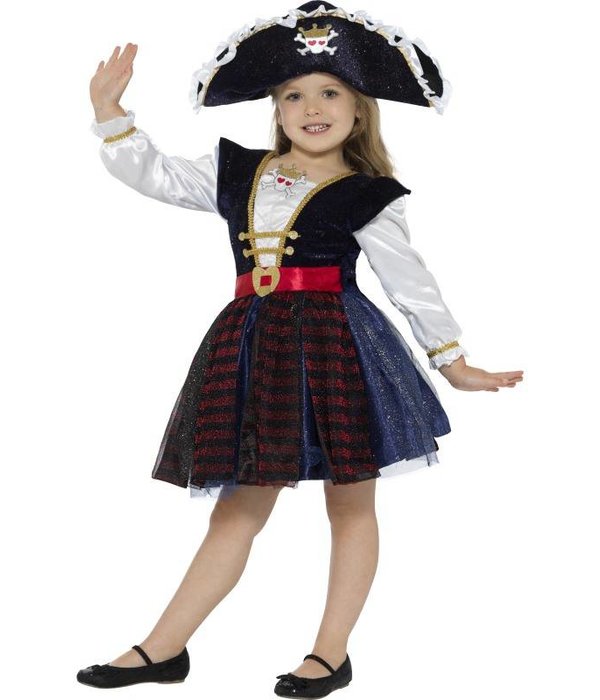 Piraten jurkje glitter kind