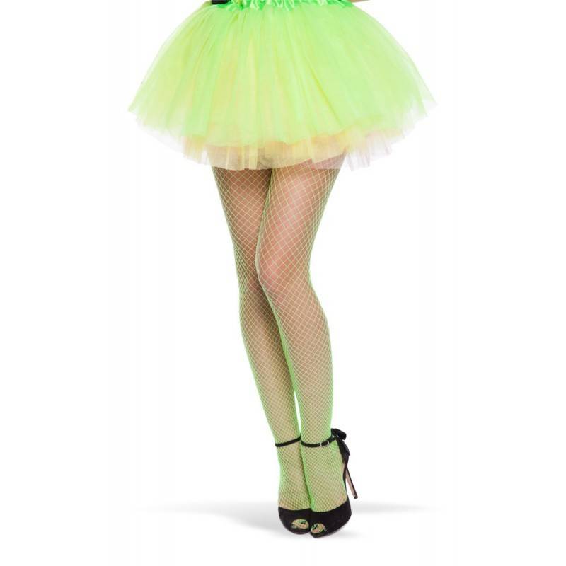 huurder Bewusteloos Penelope Neon Groene Visnet Panty - Feestbazaar.nl