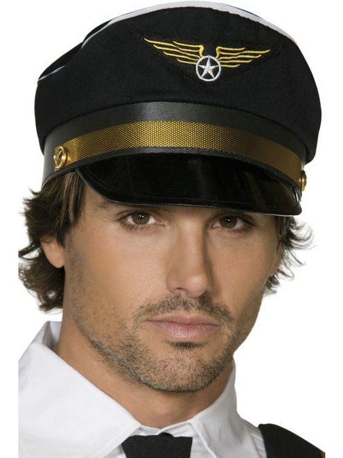 Pilotencap zwart afbeelding