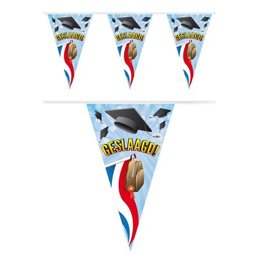 Vlaggenlijn Geslaagd 10 meter