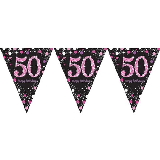 Vlaggenlijn '50' Sparkling Pink