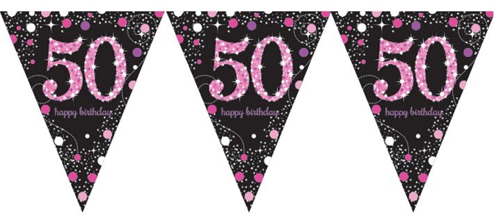 Vlaggenlijn &apos;50&apos; Sparkling Pink afbeelding
