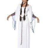 Middeleeuws outfit dame wit