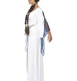 Middeleeuws outfit dame wit