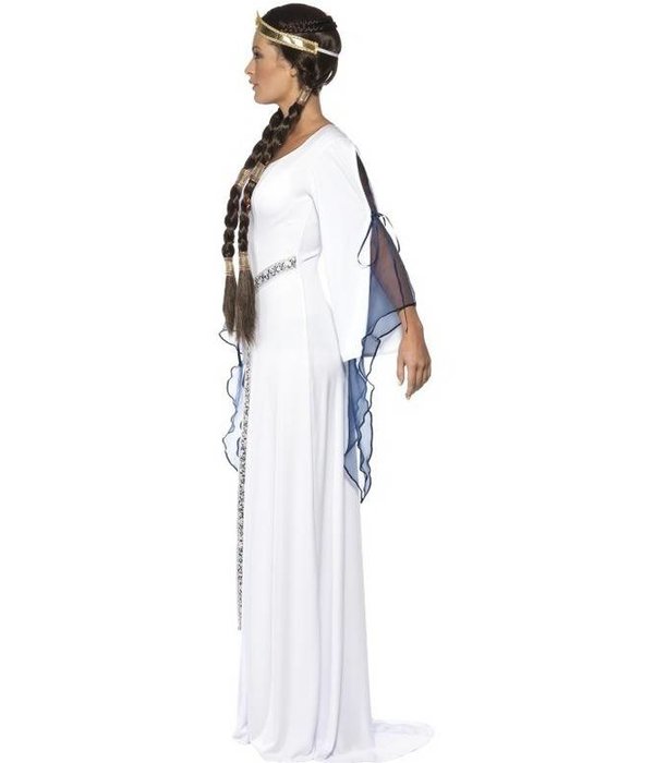 Middeleeuws outfit dame wit