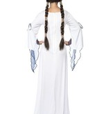 Middeleeuws outfit dame wit