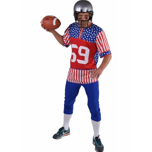 Rugby speler Amerika kostuum man