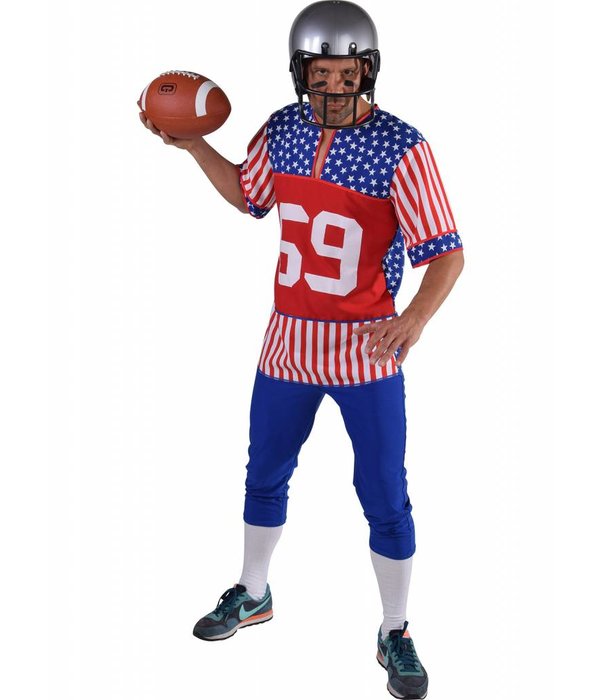 Rugby speler Amerika kostuum man