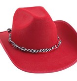Toppers hoed cowboy rood
