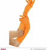 Handschoenen lang neon oranje