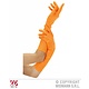 Handschoenen lang neon oranje
