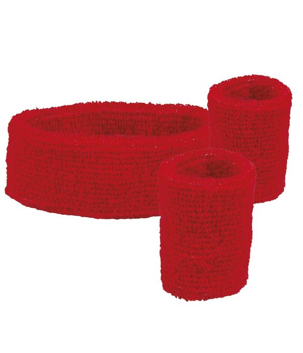 Set 3 zweetbanden rood