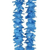 Hawaii krans neon blauw