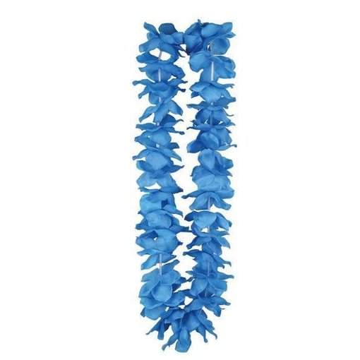 Hawaii krans neon blauw