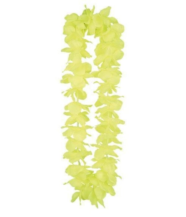 Hawaii krans neon geel