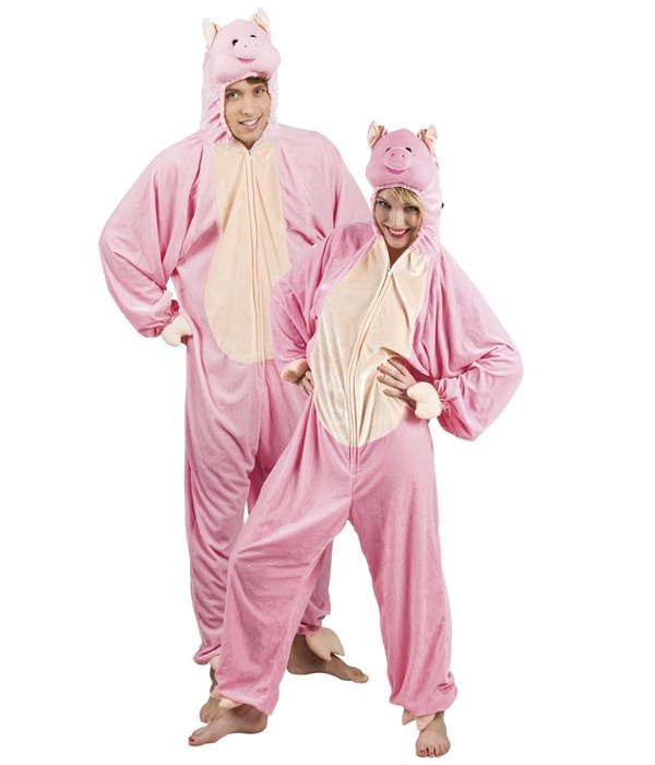 Volwassenenkostuum Varken pluche