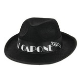 Al Capone hoed zwart eco