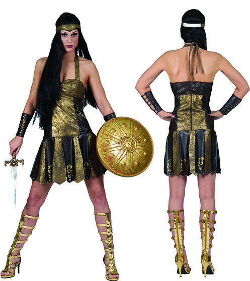 Sexy Romeinse strijder kostuum afbeelding