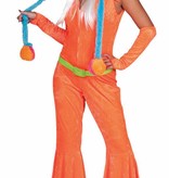 Disco Jumpsuit neon oranje