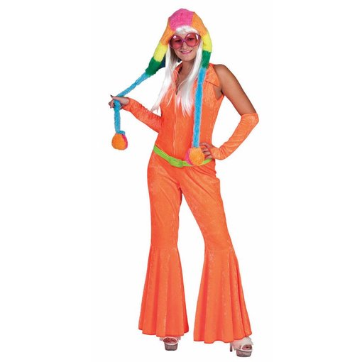 Disco Jumpsuit neon oranje