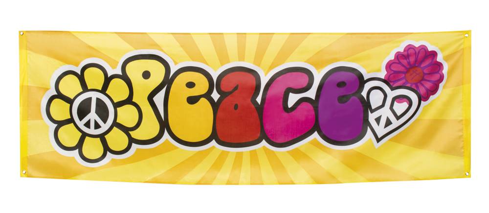 Banner &apos;Peace&apos; 74 x 220 cm