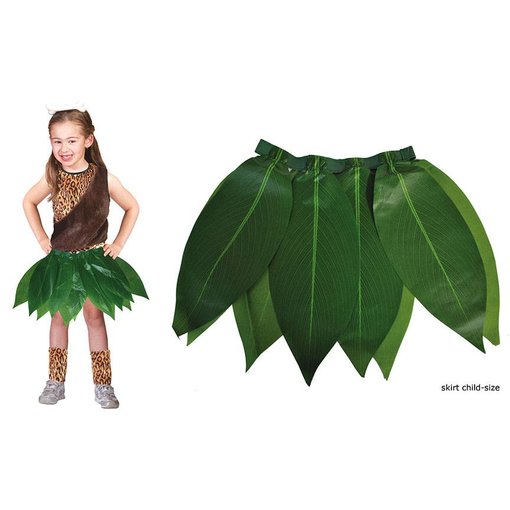 Hawaii Jungle rok groene bladeren kind