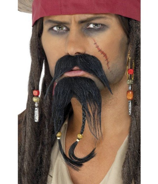 Piratenbaard + snor