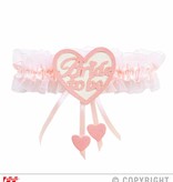 Kousenband bride to be roze/wit