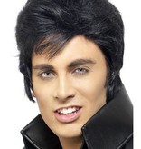 King of Rock pruik zwart