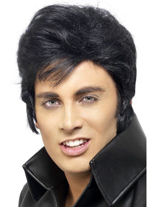 King of Rock pruik zwart