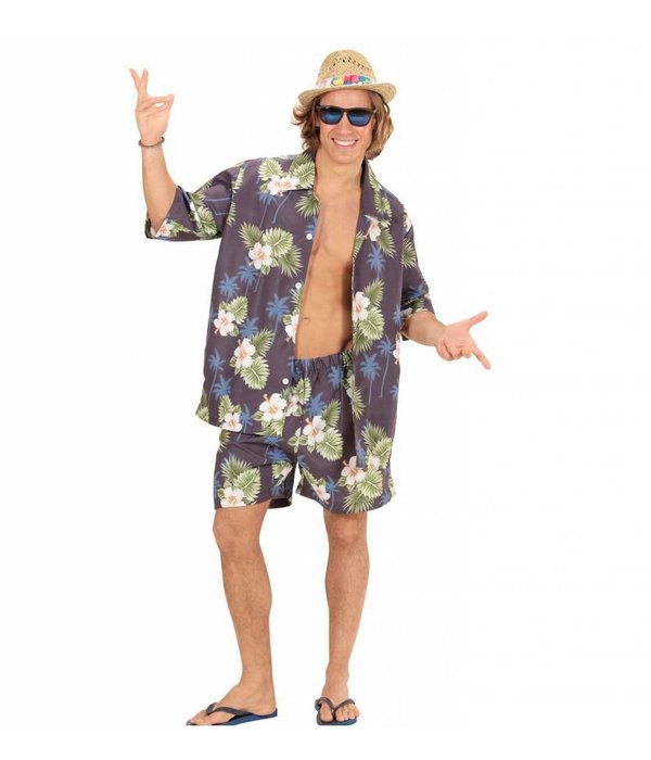 Tropisch Hawaii kostuum heren