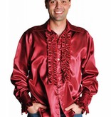 Rouches blouse luxe bordeaux rood