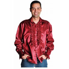 Rouches blouse luxe bordeaux rood
