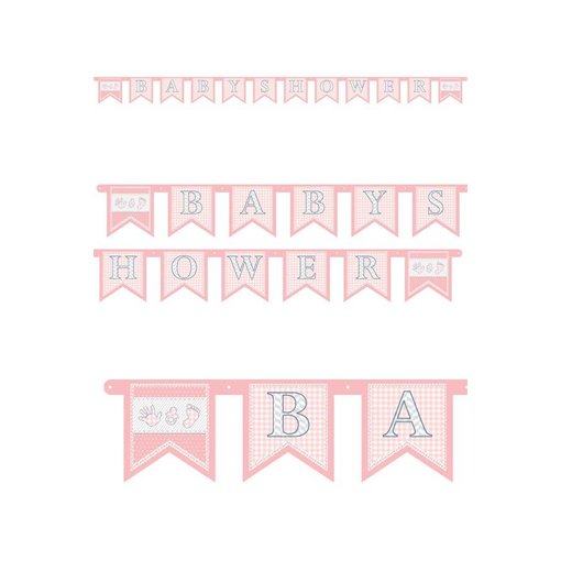 Letterslinger Babyshower meisje