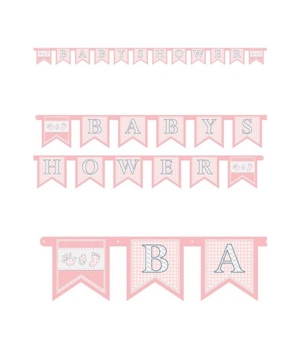 Letterslinger Babyshower meisje