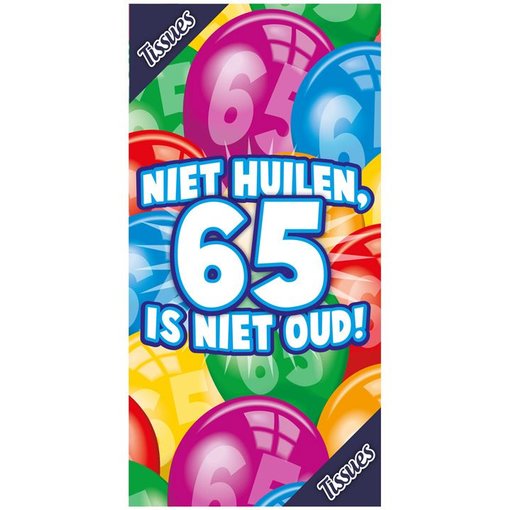 Tissuebox 65 jaar