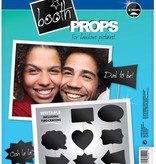 Photo booth props set schrijfbaar 8 stuks
