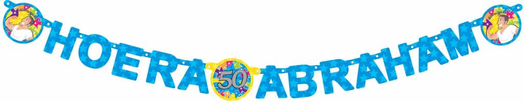 Letterslinger hoera Abraham afbeelding