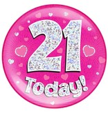 Button 21 today holografisch